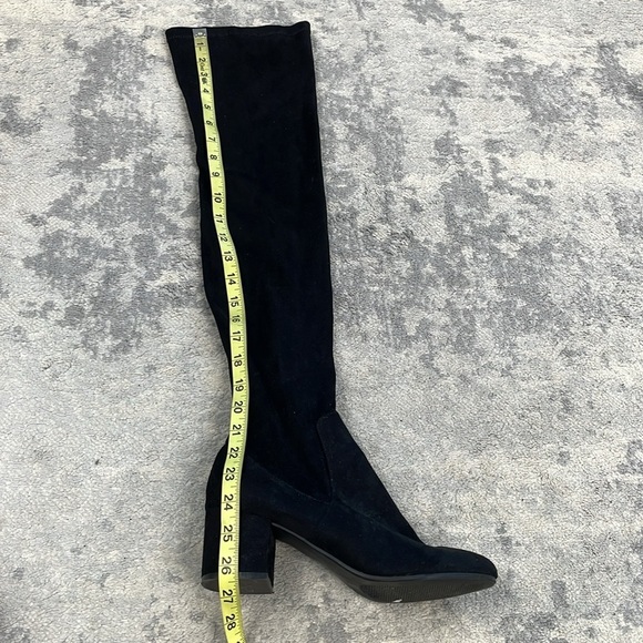 Steve Madden Isaac Black Vegan Suede Over the Knee Boots Black Sz 8 - Picture 10 of 16